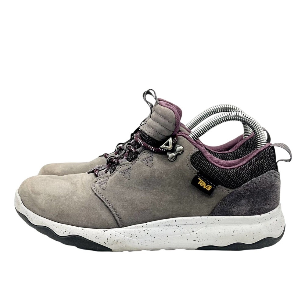 Teva Arrowood Lux Mid WP Waterproof Hiking Boots Grey Purple 1014556 Womens 7.5 - Picture 3 of 6